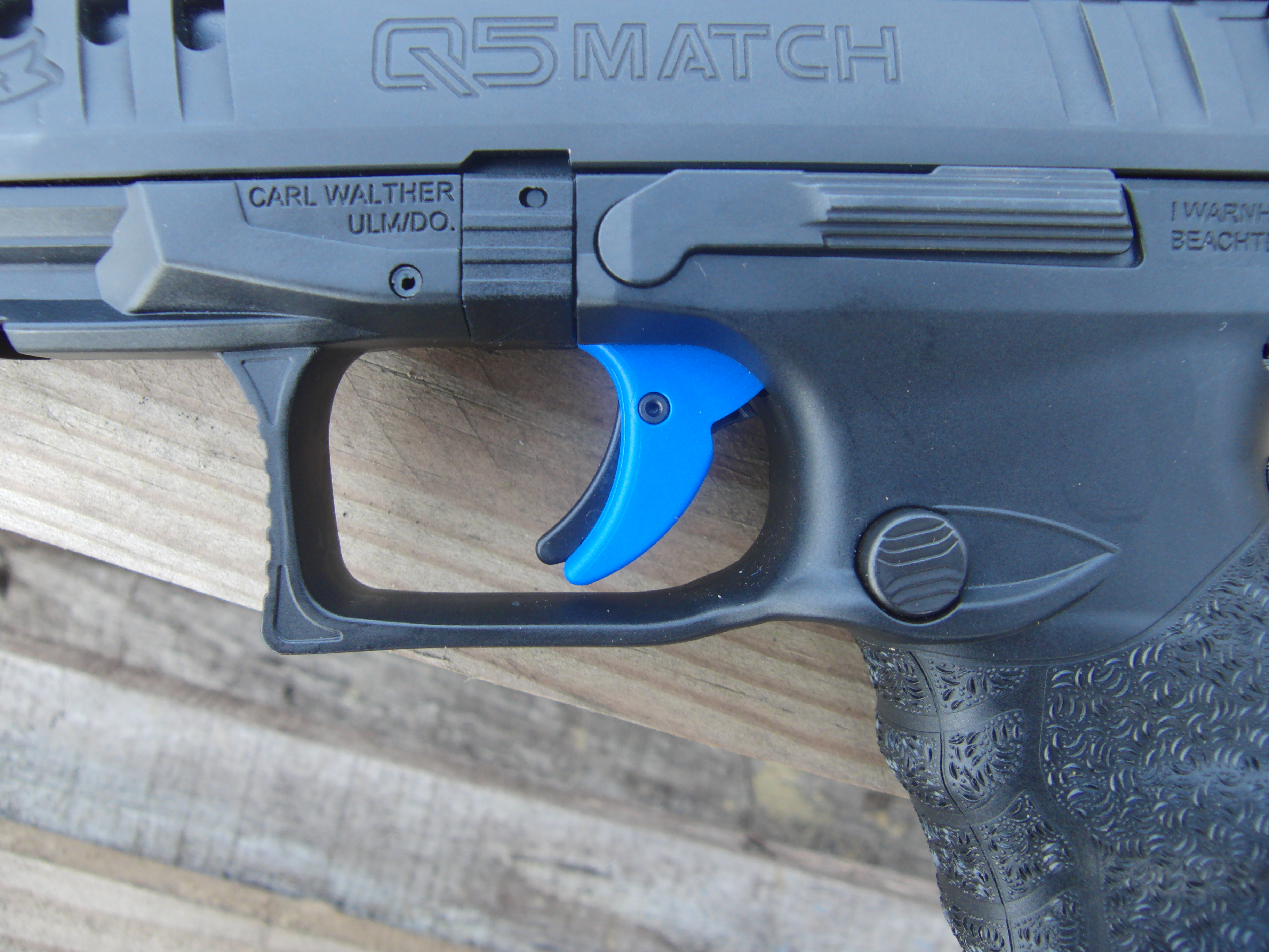 Walther Q5 Match - Detalle del Disparador